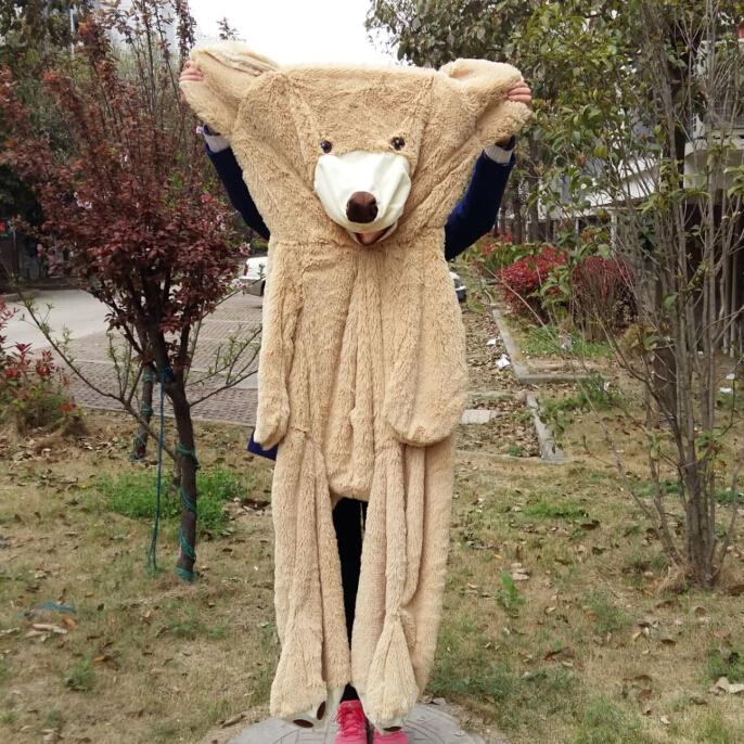 100cm-200cm Orsacchiotto Gigante Americano Pelo Peluche Giocattoli Morbido Cappotto Orsacchiotto Popolare Regali di Compleanno San Valentino Per Bambine Giocattolo per Bambini