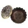 Alloy Craving   Incense Burning Flower Base Buddhist Supplies Home Decoration(Bronze)