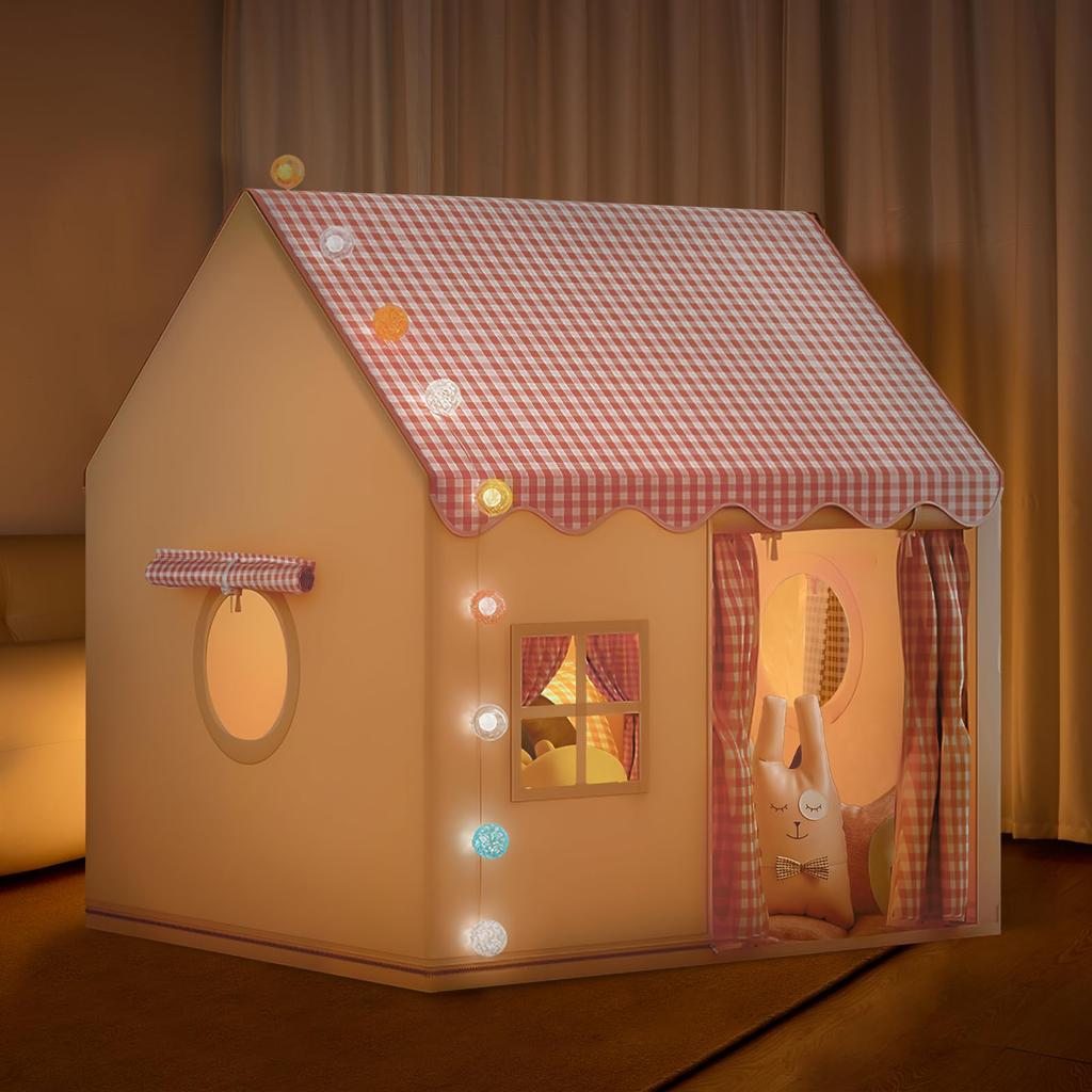 TwoPone Kids' Tent, Indoor Play Tent for Girls and Children, Tent House, Secret Base, Indoor Play Toy, Foldable, Easy Assembly, Perfect for