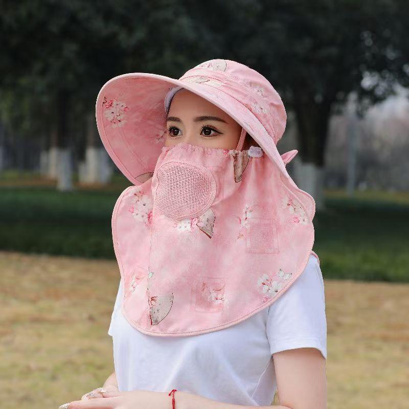 Dayan Sun Hat for Women Summer Cycling Face Covering UV Protection Large Eave Sun Hat