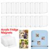50 Sets Acrylic Fridge Magnet Kit with Adhesive, DIY Handmade Supplies for Wedding, Birthday, Christmas Party, Photo Album & Home Decor Gifts