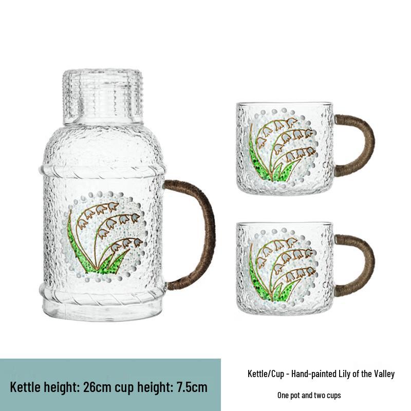 Heat-Resistant Glass Water Pitcher Set