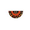 Halloween Half Round Fan Shape Garden Flag, Decorative Bunting for Porch Party Outdoor Decor, 17.7 3.4 Inches
