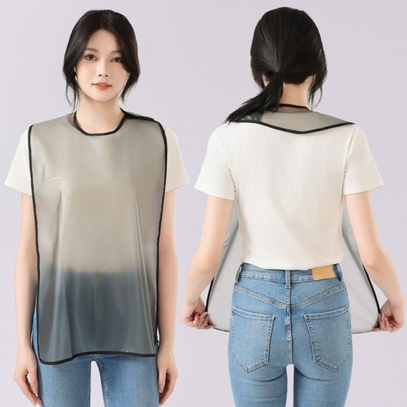 Waterproofing Adult Dining Bib Scarf for Elderly Comfortable Reusable Clothing Protector Fashionable
