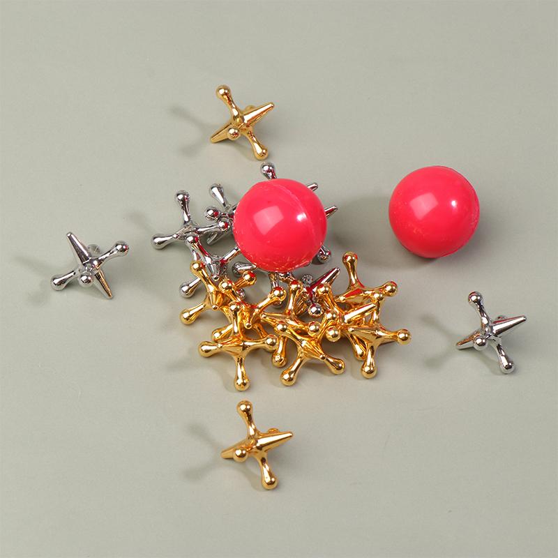 Klassisches Vintage Retro Mini Metall Murmelspiel mit Bällen Tischspielzeug Tragbares Stressabbau Fidget Spielzeug für Erwachsene Partygeschenk