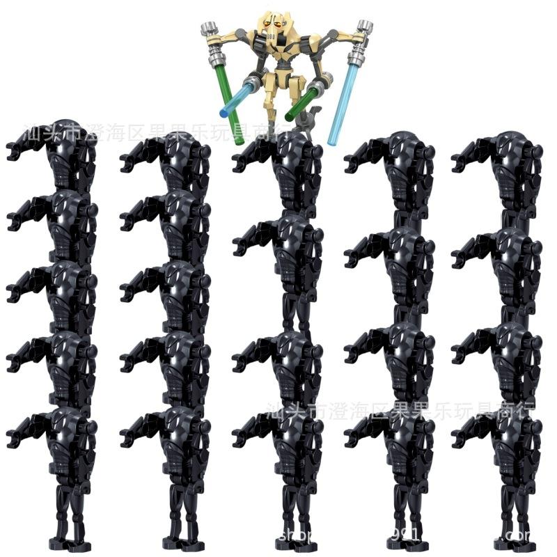 Star Wars Kampfdroide Bausteine Spielzeugfiguren Set für Jungen, DIY Montage Puzzle Steine Bausatz, Beutel mit Mehreren Stilen
