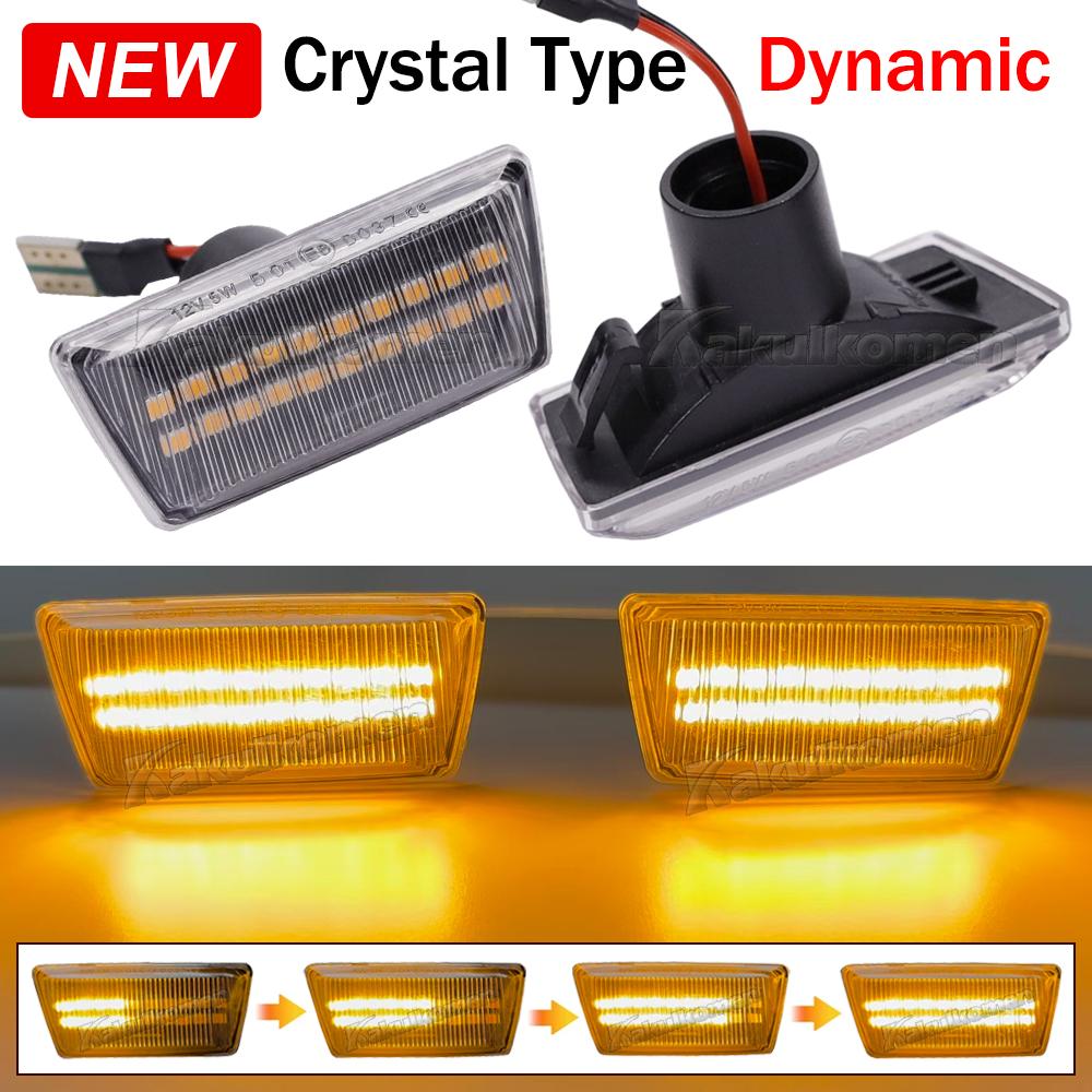 For Opel Insignia Astra H Zafira B Corsa D Side Marker For Chevrolet Cruze Led Dynamic Turn Signal Light Sequential Blinker Lamp
