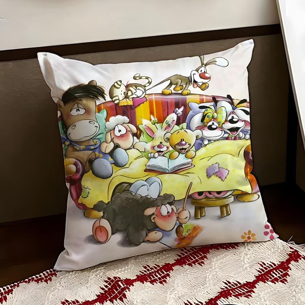 Cartoon DDiddl Cushion Cover Reversible Soft Durable Pillow Cover Home  Car MultiScene Use for Daily Comfort