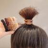 5pcs Little Bear Rubber Band Plush Meatball Head Small Intestine Headband, Simple Headband Accessory