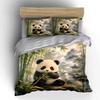 Cute Panda In Bamboo Forest Printed Duvet Cover Set1 Duvet Cover+2 Pillowcasemulti Size Bedroom Bedding Decor Luxury Gifts