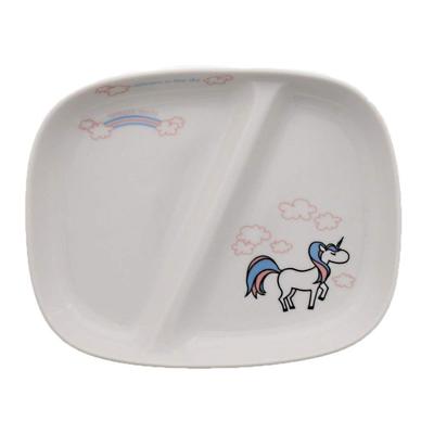 EAST Table Children's Lunch Plate 21.8cm Unicorn for Girls TOTOY Made In Japan Children's Tableware Cute Dishwasher Safe Microwave Safe To-01401