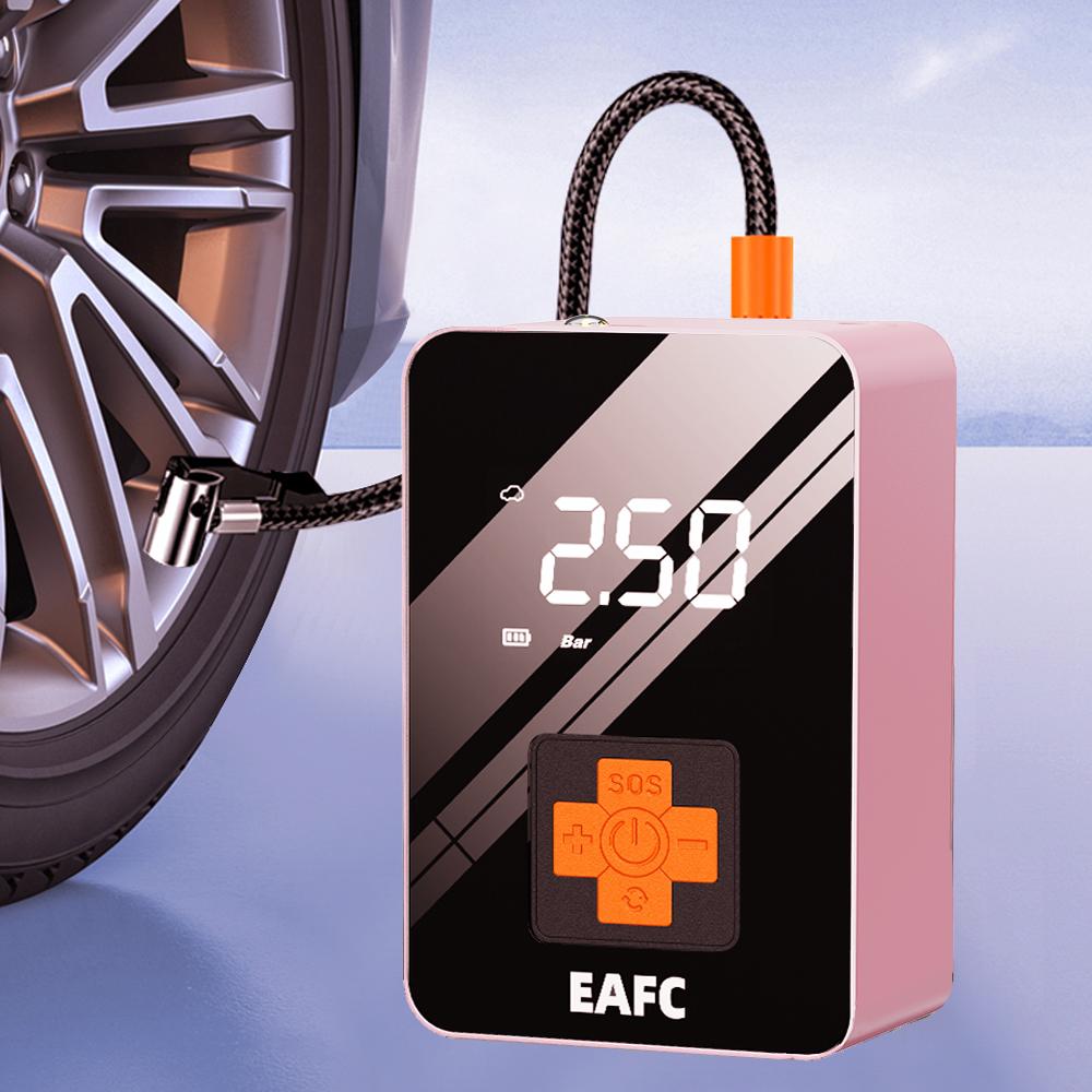 

Автомобильный воздушный насос Накачка шин Компрессор Портативный Автомобильный насос Полноэкранный дисплей Мотоцикл Мяч Аварийные огни Инструменты для ремонта розовый