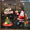 New Pvc Christmas Static Cling Window Decor Featuring Festive Santa Claus Design