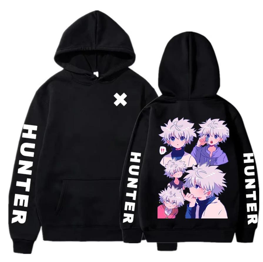 

Japan Anime Hunter X Hunter Graphic Print Hoodies Killua Zoldyck Gon Harajuku Unisex Pullover Oversized Streetwear Hoodie S