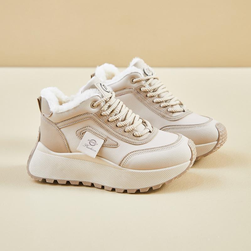 

Корейские бархатные туфли для папы для женщин - 2024 зимние, теплые, увеличивающие рост, повседневные кроссовки для студентов 37 хаки