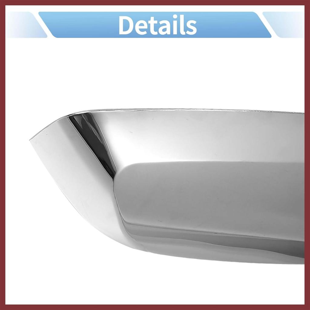 for Chevrolet Impala 2014-2020 Driver Passenger Side Mirror Covers Cap Overlay Rearview Mirror Guard Covers Silver Tone 1 Pair