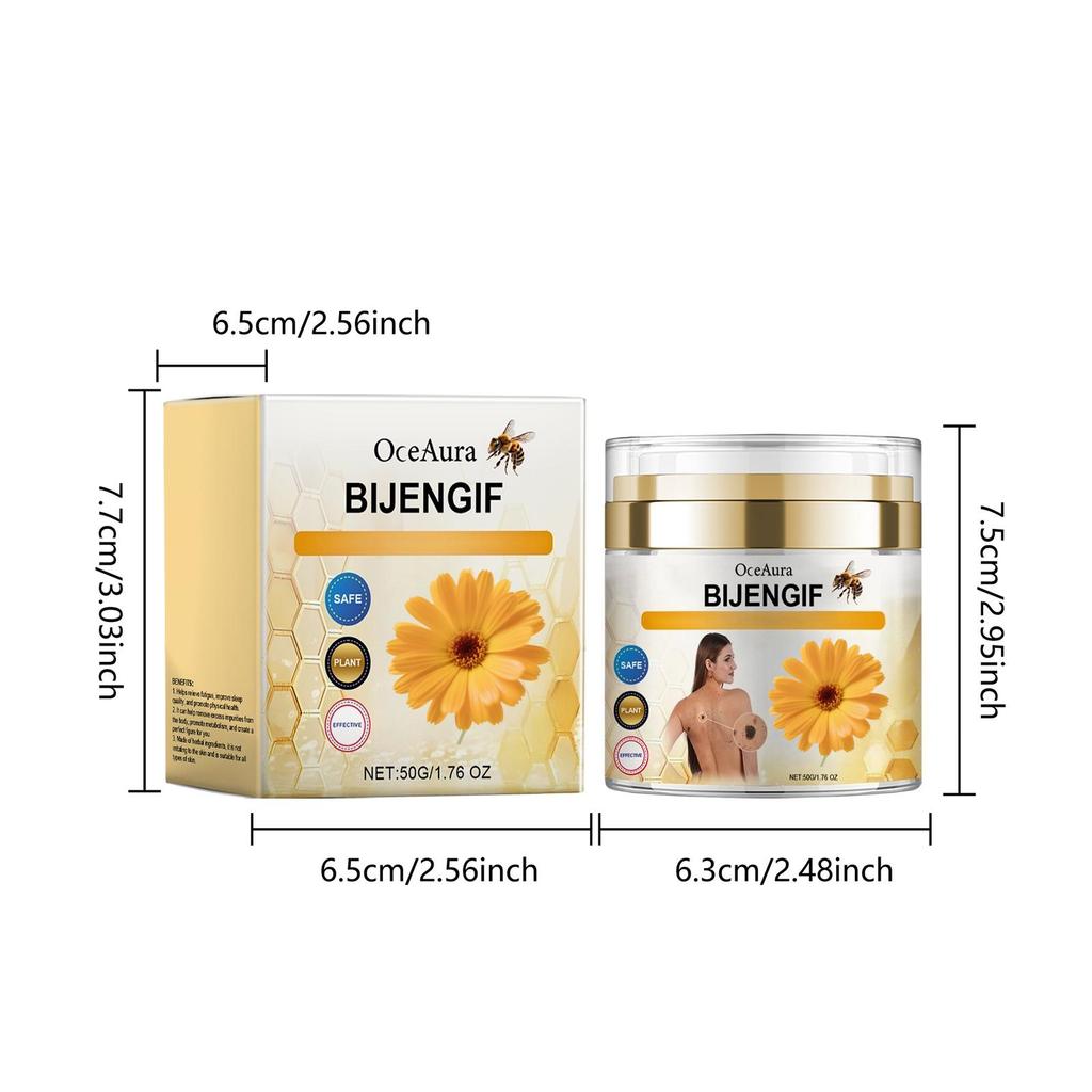 50g Bee Venom Skin Care Cream Natural Herbal Moisturizing Body Cream Soothing Treatment Nourishing Repair Cream Body Care Cream