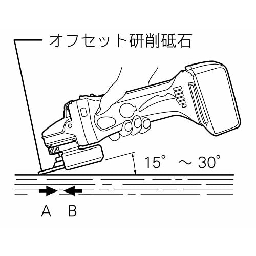 Makita Disc Grinder 18V 100mm Slide Switch Type Battery Charger Sold Separately GA402DZ