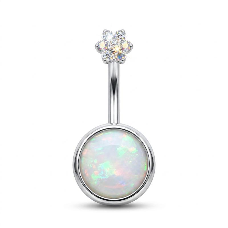 1Pcs Purple Zircon Dangle Belly Button Rings Stainless Steel Heart Butterfly Navel Piercing Long Drop Pendant Belly Ring Jewelry
