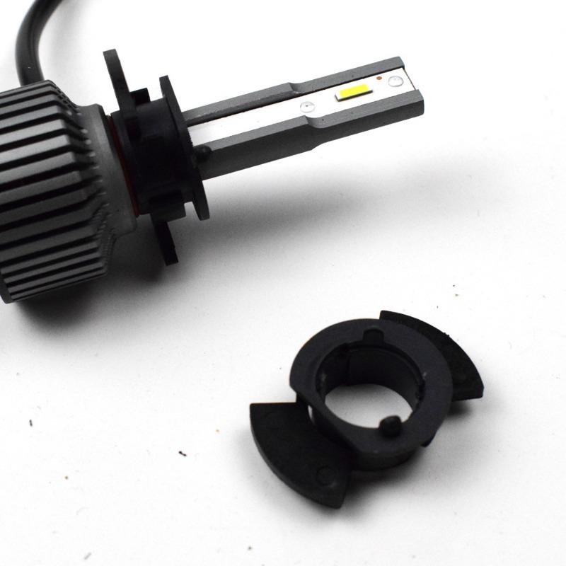 2Pcs H1 Car LED Headlight Bulb Base Adapter Holder Auto Lamp Headlight Socket Clip Holder for Honda Odyssey Civic Accord