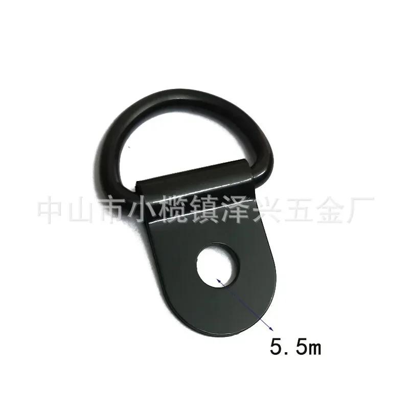 10 pcs Anneaux d'arrimage de plateau de camion poids lourd Ancrages Remorques Charge Boulon sur Acier Noir Anneau en V Accessoires de Rail pour Pick-up