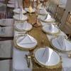 Luxury 1PC Reef Irregular Plate Decor Plate Gold Silver Dinner Serving Wedding Christmas Decor Table Place Steak Dining Plate