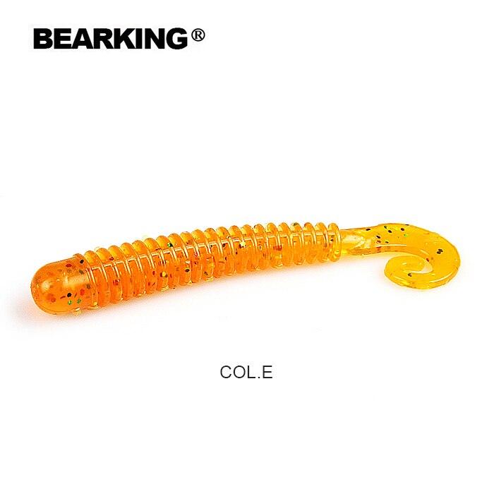 BEARKING Fishing Lure 65mm 1.6g 15pcs / Bag G Tail Soft Baits Fishing Wobbler Bass Bait Artificial Fishing Soft Lure Tacke