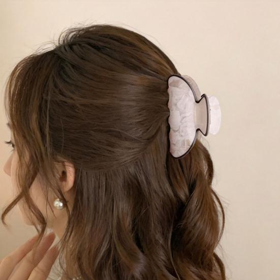 Hair Claw for Women, Smooth Rounded Edges Hair Clip, Anti-slip Teeth Back Head Hair Clip, No Hair Damage Versatile for Long Short Hair Daily Use