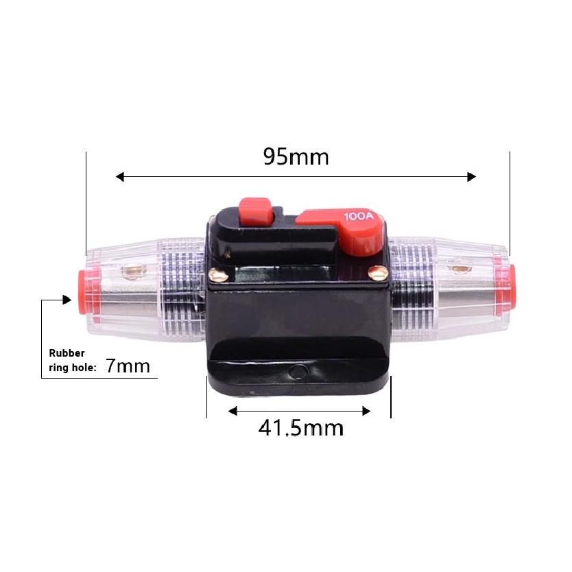 Car Audio System Waterproof Marine Circuit Breaker Reset Fuse 12V- 48V DC 40A 60A Reset 20A To 300A Circuit Breaker 6