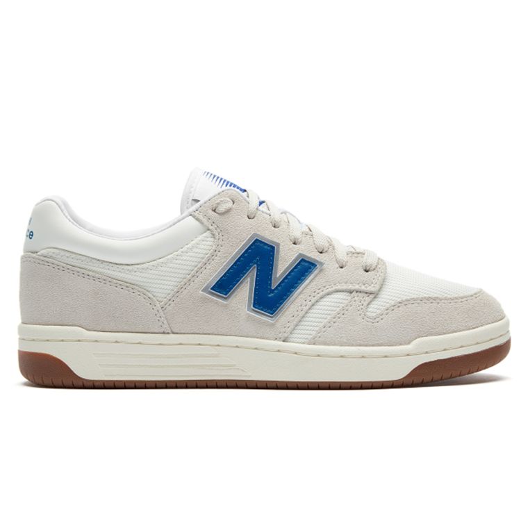 New Balance Nb 480 Sports Casual Shock Absorbing Lightweight Low Top Skate Shoes Unisex Sneakers Off-White BB480LVM