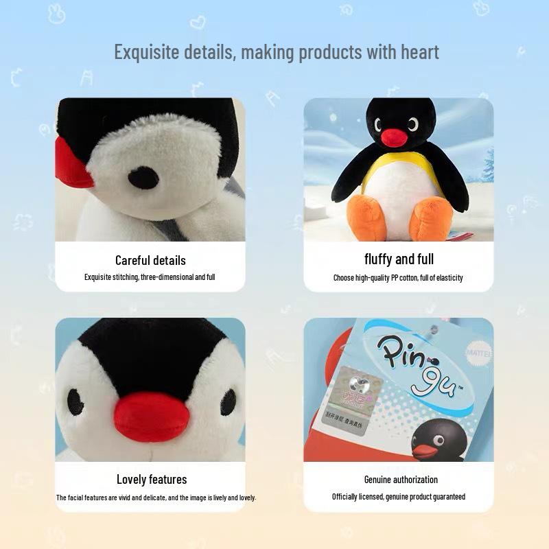 Portachiavi Peluche Pinguino Originale Bambola Ornamento per Zaini
