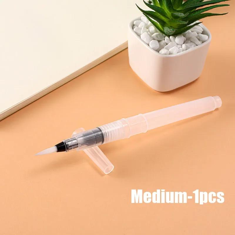 1/3pcs Watercolor Soft Brush Pen Refillable Water Pen Painting Drawing Brushes Calligraphy Art Supplies
