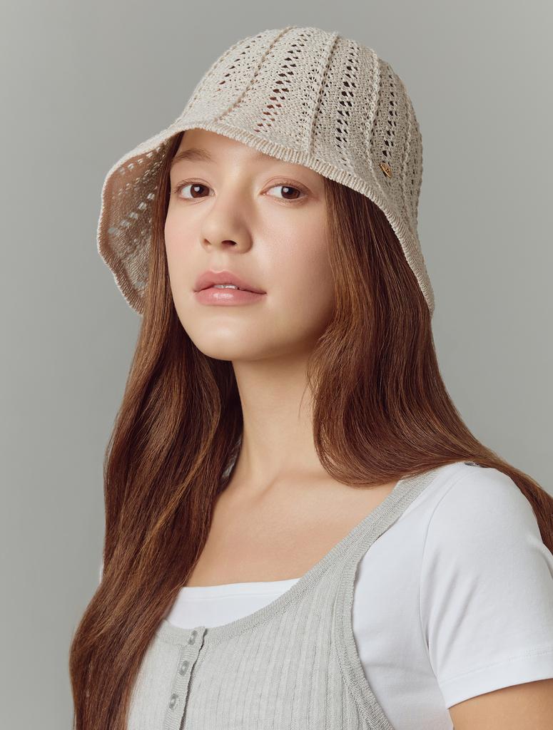 Hwaiteusaenjeu Breeze Summer Knit Wave Hat Ennar (3 Colors)
