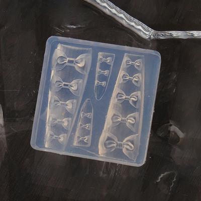 Moule en Silicone pour Ongles Pétales de Fleurs de Printemps Sanrio Hello Kitty Nœud Floral Design DIY Modèle de Manucure Outil Pochoir pour Nail Art Sculpté