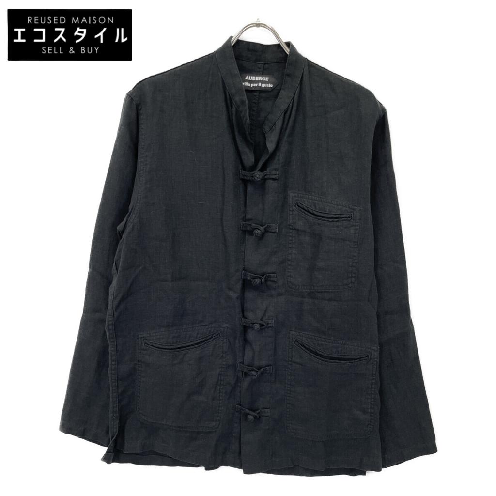 AUBERGE x Brilla per il gusto Brilla per il gusto [Excellent Condition] Linen China Jacket 42 blackUsed