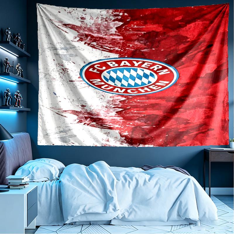 Football team City FC Print Tapestry, Lightweight Wall Hanging, for Bedroom, Dorm, Living Room, Home Art Decor - Birthday Christmas Gift for Friends