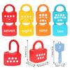 Number Matching Number Lock Key Toys Math Count Learning Number Toy  For Toddler