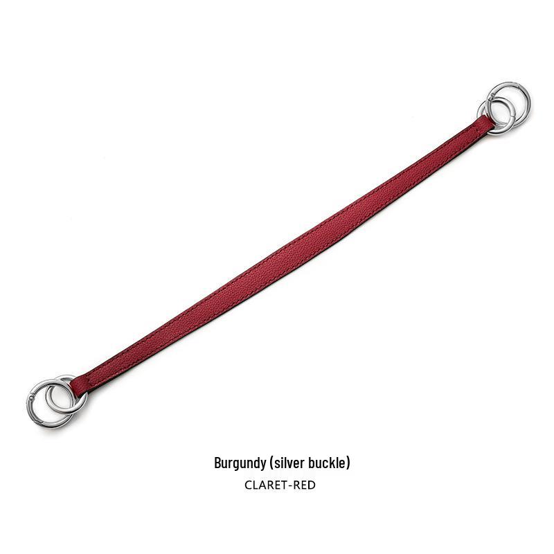 Litschi-Narben-Handtaschenriemen: Einzelschulter & Doppelring-Hardware