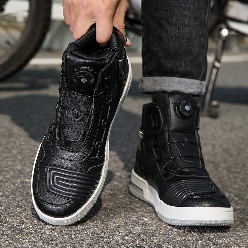 Motorcycle Riding Shoes for Men Outdoor Moto Travel Protective Casual Biker Footwear Anti Slip Sole Size 35-47