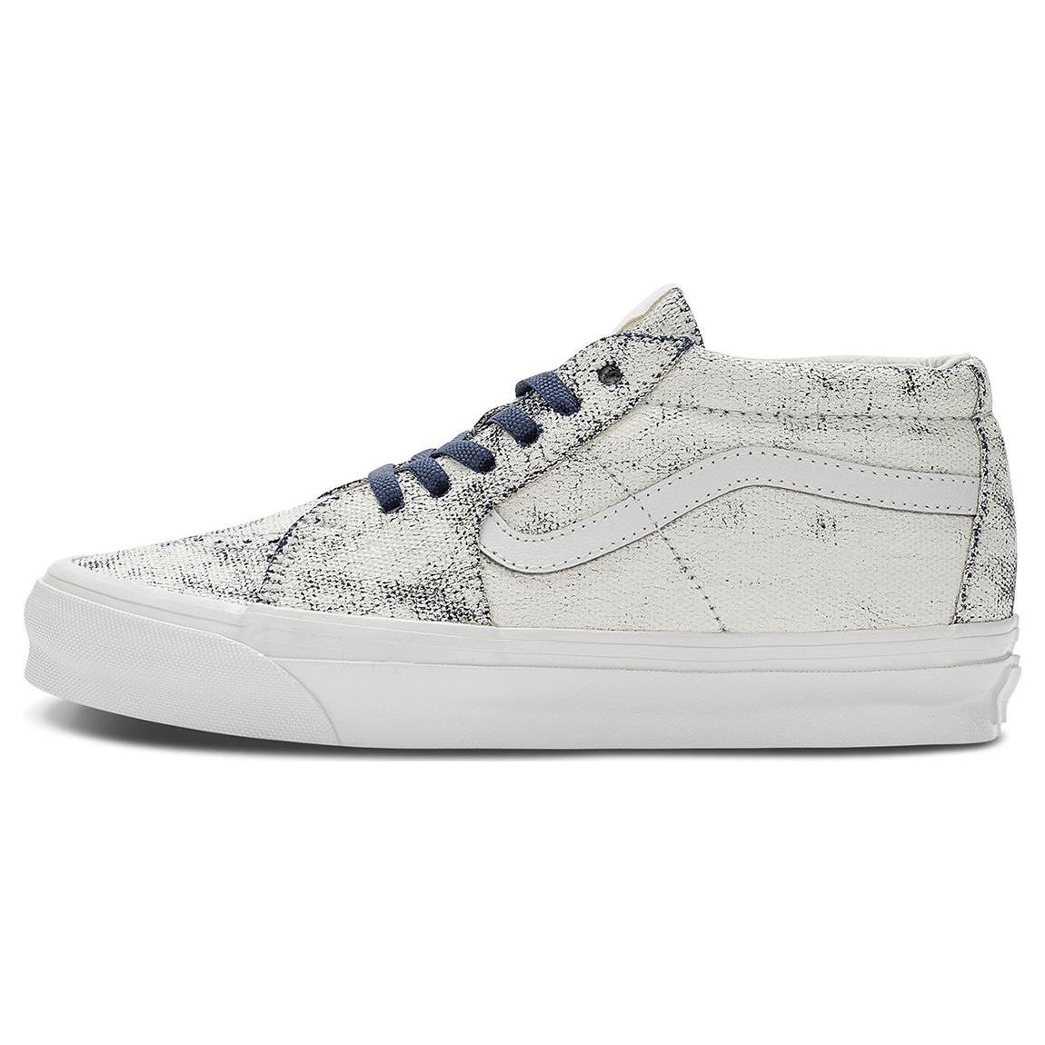 Vans OG Sk8-Mid LX  Distress White Navy  Men s VN0A4BVCWTM EU 40.5