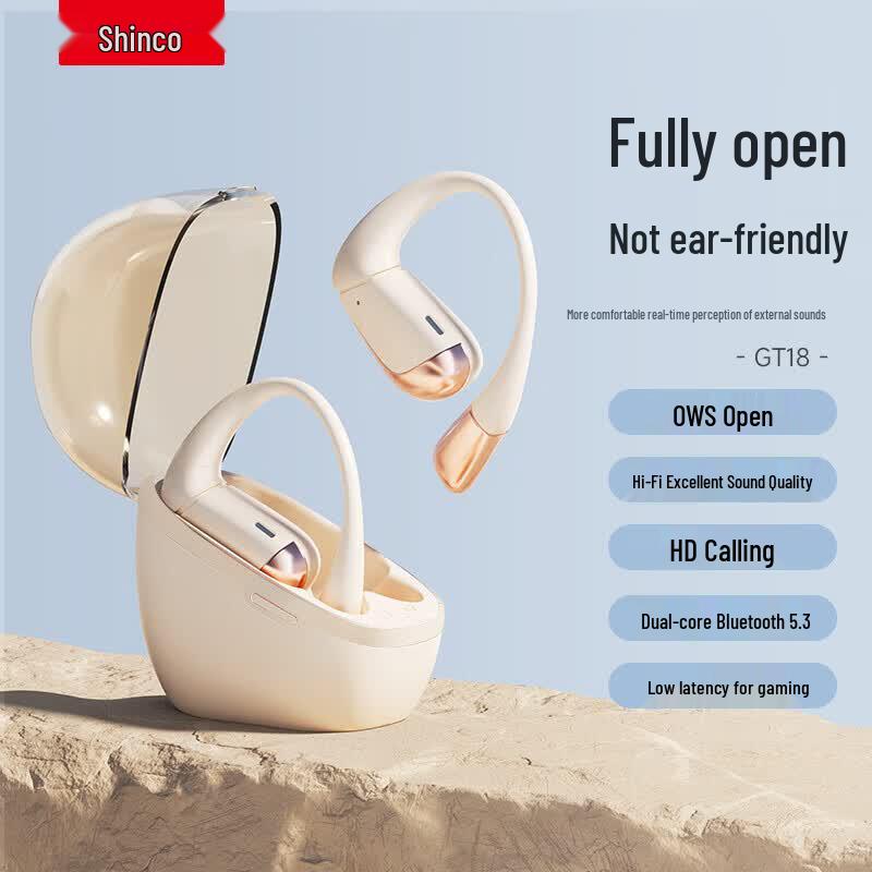Shinco GT18 Open-Ear Rotatable Ear Hook True Wireless Earbuds