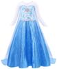 2025 Frozen Princess Elsa Long-Sleeve Dress for Girls (Ages 3-8)