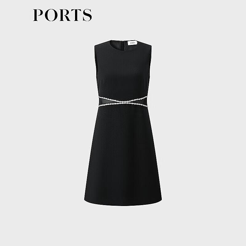 Ports 2025 S/S Elegant Short-Sleeve Mini Dress