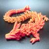 3D Printed Gem Dragon Glow In The Dark Rotatable Articulated Dragons Crystal Figures Action Toy Desktop Ornament Birthday Gifts