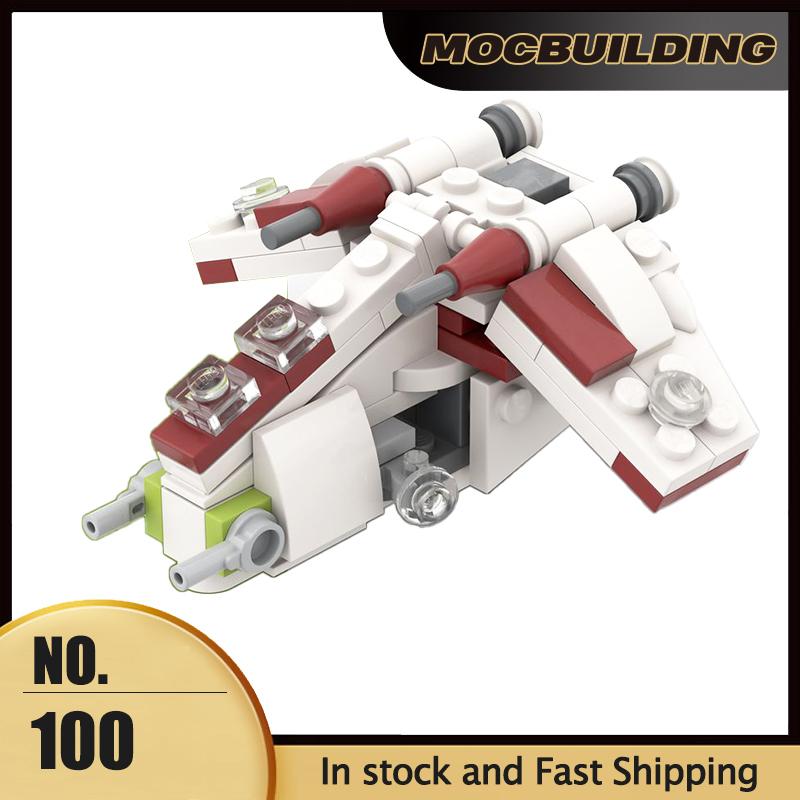Micro Imperial Fighters MOC Building Block Republic Gunship Starfighter Spaceship DIY Assembly Bricks Children Toys Xmas Gifts