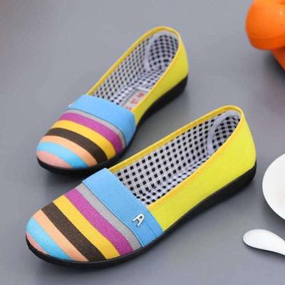 Summer Old North Flat-soled Cloth Shoes Mother Shoes One Pedal Lazy Shoes Low-top Shallow Mouth Single Shoes Work Shoes Driving Shoes