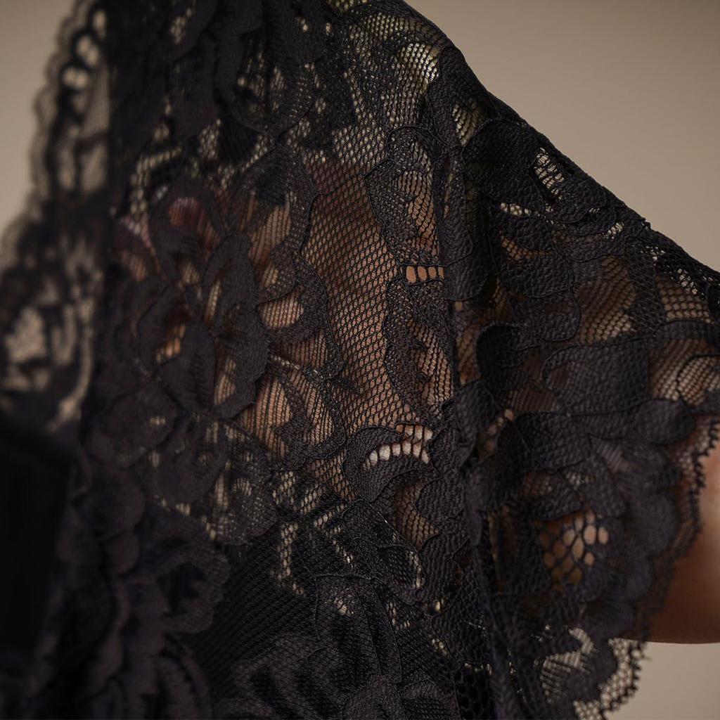 Fukusuke Full Skin Bra Juban Japanese Style Kimono Black Size L Slip, Juban, 3-in-One, 1-Piece Set, Women's Bra, Innerwear, Pearl,