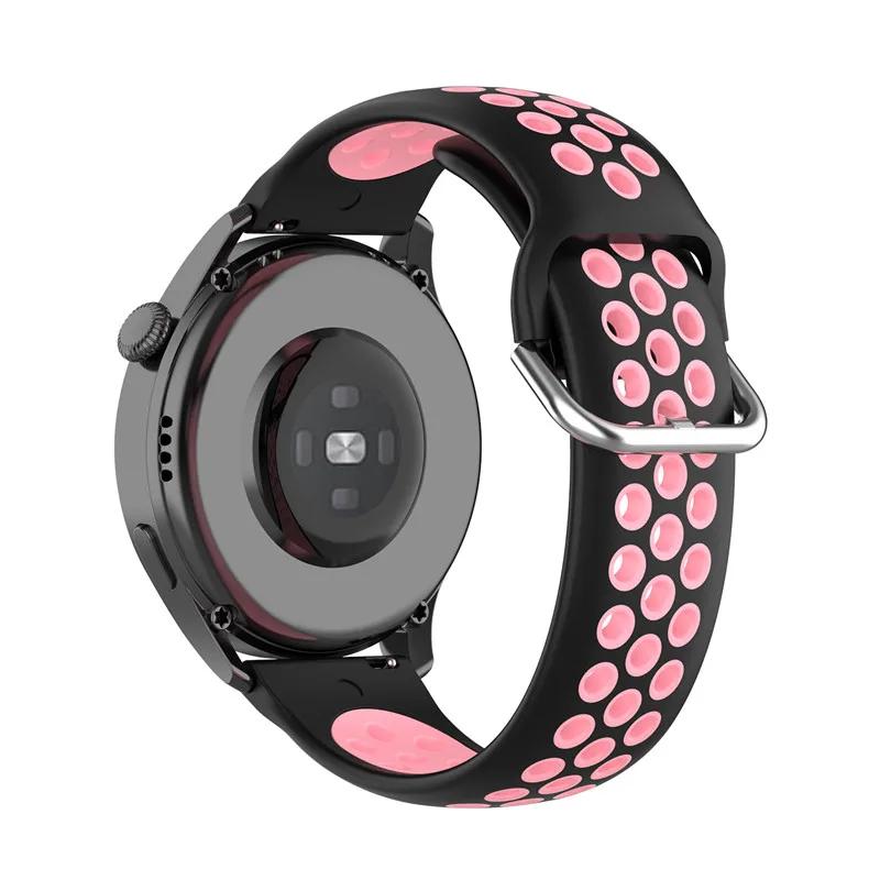 For 20mm 22mm Silicone Strap for Samsung Galaxy Watch Active 2 3 Gear S2 Wristband/Xiaomi Amazfit Bip Huawei Sports Strap
