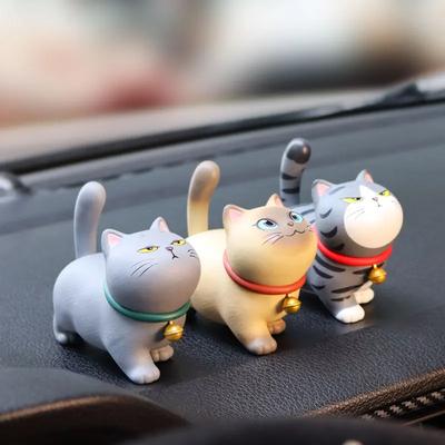 Auto-Ornamente, kreativer Cartoon, glückliche Katze, Auto-Mittelkonsole, Haustier-Katze, Ornamente, Puppe, Schreibtisch-Dekoration, Zubehör