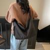 Velká nákupní taška Dámská jednobarevná taška přes rameno Crossbody taška